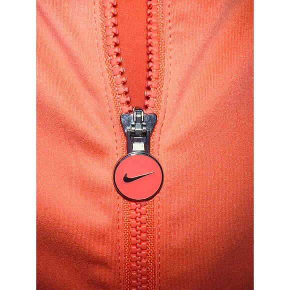 Nike Golf Tour Performance Full-Zip Jacket Large Orange Black Polyester/Spandex - Picture 3 of 6